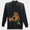 Long Sleeve Silk Touch Polo with Pocket Thumbnail