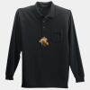 Long Sleeve Silk Touch Polo with Pocket Thumbnail