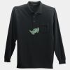 Long Sleeve Silk Touch Polo with Pocket Thumbnail