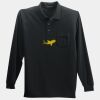 Long Sleeve Silk Touch Polo with Pocket Thumbnail
