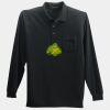 Long Sleeve Silk Touch Polo with Pocket Thumbnail