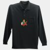 Long Sleeve Silk Touch Polo with Pocket Thumbnail