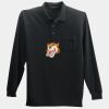 Long Sleeve Silk Touch Polo with Pocket Thumbnail