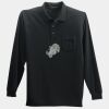 Long Sleeve Silk Touch Polo with Pocket Thumbnail