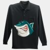 Long Sleeve Silk Touch Polo with Pocket Thumbnail