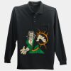 Long Sleeve Silk Touch Polo with Pocket Thumbnail