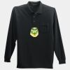Long Sleeve Silk Touch Polo with Pocket Thumbnail