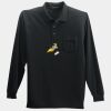 Long Sleeve Silk Touch Polo with Pocket Thumbnail