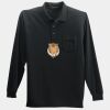 Long Sleeve Silk Touch Polo with Pocket Thumbnail