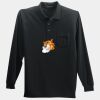 Long Sleeve Silk Touch Polo with Pocket Thumbnail