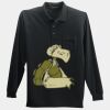 Long Sleeve Silk Touch Polo with Pocket Thumbnail