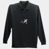 Long Sleeve Silk Touch Polo with Pocket Thumbnail