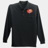 Long Sleeve Silk Touch Polo with Pocket Thumbnail