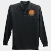 Long Sleeve Silk Touch Polo with Pocket Thumbnail