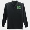 Long Sleeve Silk Touch Polo with Pocket Thumbnail