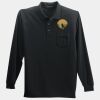 Long Sleeve Silk Touch Polo with Pocket Thumbnail