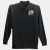 Long Sleeve Silk Touch Polo with Pocket Thumbnail