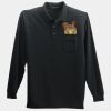 Long Sleeve Silk Touch Polo with Pocket Thumbnail