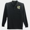 Long Sleeve Silk Touch Polo with Pocket Thumbnail