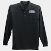 Long Sleeve Silk Touch Polo with Pocket Thumbnail