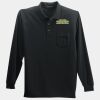 Long Sleeve Silk Touch Polo with Pocket Thumbnail
