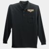 Long Sleeve Silk Touch Polo with Pocket Thumbnail