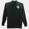 Long Sleeve Silk Touch Polo with Pocket Thumbnail