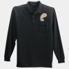 Long Sleeve Silk Touch Polo with Pocket Thumbnail
