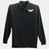 Long Sleeve Silk Touch Polo with Pocket Thumbnail