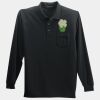 Long Sleeve Silk Touch Polo with Pocket Thumbnail