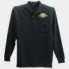 Long Sleeve Silk Touch Polo with Pocket Thumbnail