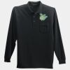 Long Sleeve Silk Touch Polo with Pocket Thumbnail