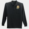 Long Sleeve Silk Touch Polo with Pocket Thumbnail