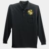 Long Sleeve Silk Touch Polo with Pocket Thumbnail