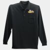 Long Sleeve Silk Touch Polo with Pocket Thumbnail