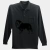 Long Sleeve Silk Touch Polo with Pocket Thumbnail