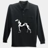 Long Sleeve Silk Touch Polo with Pocket Thumbnail
