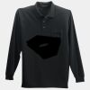 Long Sleeve Silk Touch Polo with Pocket Thumbnail