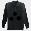 Long Sleeve Silk Touch Polo with Pocket Thumbnail
