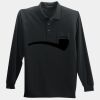 Long Sleeve Silk Touch Polo with Pocket Thumbnail
