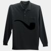 Long Sleeve Silk Touch Polo with Pocket Thumbnail