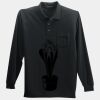 Long Sleeve Silk Touch Polo with Pocket Thumbnail