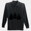 Long Sleeve Silk Touch Polo with Pocket Thumbnail