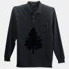 Long Sleeve Silk Touch Polo with Pocket Thumbnail