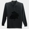 Long Sleeve Silk Touch Polo with Pocket Thumbnail