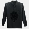 Long Sleeve Silk Touch Polo with Pocket Thumbnail