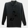 Long Sleeve Silk Touch Polo with Pocket Thumbnail