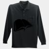 Long Sleeve Silk Touch Polo with Pocket Thumbnail