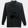 Long Sleeve Silk Touch Polo with Pocket Thumbnail