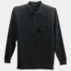 Long Sleeve Silk Touch Polo with Pocket Thumbnail